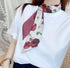 1Pc Rose Fashion Bag Handbag Handle Ribbon Scarf Polka Dot Printing Neckerchief Scarf Easy to Wear,Fashion Scarves,Scarves and Wraps...