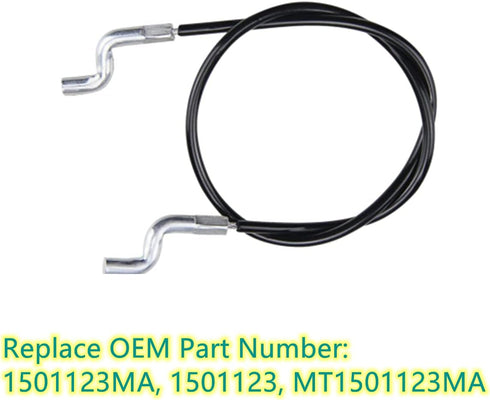 1501123MA Front Drive Clutch Cable for Murray Craftsman Dual 2-Stage Snow Thrower 1501123 (2-Pack)...