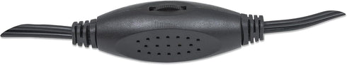 MANHATTAN USB Powered Stereo Speaker System - Small Size - with Volume Control & 3.5 mm Audio Plug to Connect to Laptop, Notebook, Desktop, Comput...