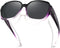 Meeloog Polarized Fit Over Glasses Sunglasses for Women Men, Square Oversized Lightweight Shades for Driving Riding MST2106...