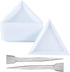 PH PandaHall Bead Sorting Trays, 20pcs Triangle Jewelry Plate Painting Pigment Tray Plastic Art Crafts Storage Plate with 2pcs Handy Tweezers with...