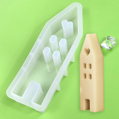 2 Pcs Resin Molds, Love House Resin Earring Mold for Epoxy Resin Silicone Molds DIY Craft Supplies 3D Mold Resin Mold (A_ 6.48x2.12x2.08 inch)...