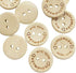 Chenkou Craft 100pcs 1" 25mm Handmade with Love Wood Buttons Craft Sewing Button (1"(25mm))...