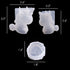 3Pcs Big & Small Unicorn and Stand Base Silicone Resin Molds Epoxy Resin Casting Mold for Necklace Pendant Jewelry DIY Craft Tool Chocolate Candy ...
