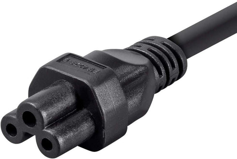 Monoprice Power Cord - NEMA 5-15P to IEC-320-C5, 18AWG, 7A/125V, SVT, 3-Prong, 6ft, Black...