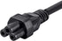 Monoprice Power Cord - NEMA 5-15P to IEC-320-C5, 18AWG, 7A/125V, SVT, 3-Prong, 6ft, Black...