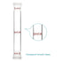 stonylab Glass Straight Connecting Adapter, Borosilicate Glass 90mm Between Two 19/22 Ground Outer Standard Taper Joints for Laboratory Lab Supply...