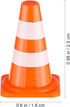 Gadpiparty 50Pcs Miniature Traffic Signs for Kids Mini Traffic Cones Training Road Block Toy Cones for Multipurpose Construction Theme Party Engin...