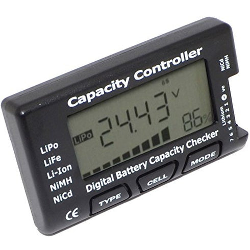 HiLetgo LiPo LiFe Li-Ion NiMH Nicd Cell Meter Digital Battery Capacity Meter Power Test CellMeter-7 Digital Battery Capacity Checker LiPo LiFe Li-...