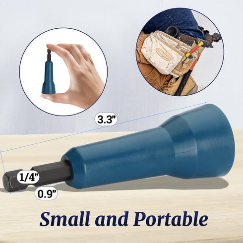 Red Wire Twister, Efficient Usability Twisting Tool, Lightweight Portable Drill Wire Stripper Twisting Wire Connector for Home Hand Tools...