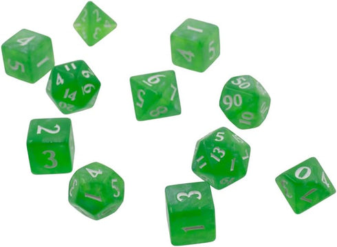Ultra PRO - Eclipse 11 Dice Set (Lime Green) - Great Dice Set for All Kinds of Card Games and Board Games Such As, DND, MTG, and RPG - UP Your Gam...