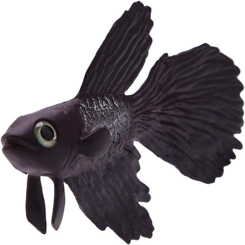 FTVOGUE Aquarium Swimming Fish Silicone Artificial Funny Fish Ornament Lifelike Fake Fish for Fish (Brown Betta Fish)...