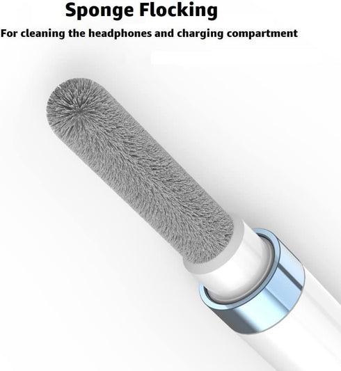 ECP4in1 for Airpod Cleaner Kit Equipped with a Flocked Sponge a Metal Pen Tip 2 High-Density Brush Easy Clean Hard-to-Touch Place Earbud Cleaning ...