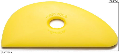 Mudtools Polymer Rib Yellow Size 3 Soft - Ceramics, Pottery, Clay - Y3...
