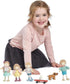 Tender Leaf Toys - The Goodwood Family - Wooden Miniatures Flexible Doll, Multicultural Action Figure for Dollhouse - Encourage Creative and Imagi...
