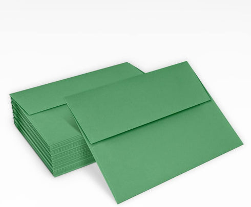 LUXPaper 4Bar A1 Invitation Envelopes | Peel & Press | 3 5/8" x 5 1/8" | Holiday Green | 80lb. Text | 50 Qty...