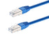 Monoprice Cat6A 2ft Blue Patch Cable Double Shielded (S/FTP) 26AWG 10G Pure Bare Copper Molded RJ45 Entegrade Series Ethernet Cable...
