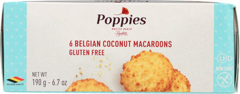 Poppies The Original Traditional Macaroons, Coconut, 6.7 Ounce...
