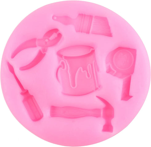 Construction Tools Fondant Silicone Molds Hand Tools Chocolate Mold For Cake Decorating Cupcake Topper Candy Chocolate Gum Paste Polymer Clay...