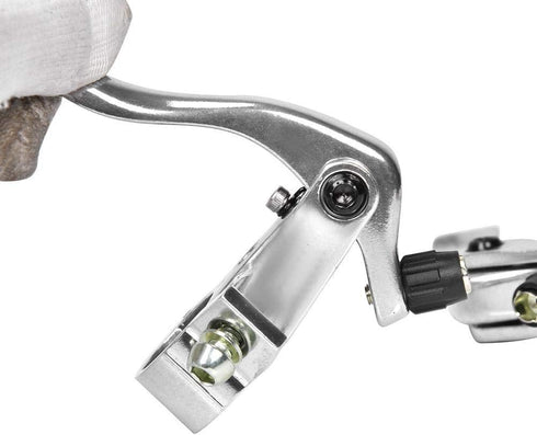 ZJchao Bike Brake Lever, 1Pair 24mm Aluminum Alloy Handlebars Bar Handle Mountain Cycling Accessory Great for Single Speeds Fixed Gear Use(#2)...