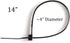 THE CIMPLE CO 14 Inch Black Nylon Zip Ties (Wire, Cable Ties) - Strong - Indoor and Outdoor Rated - No Tools Needed - 100 Pack...