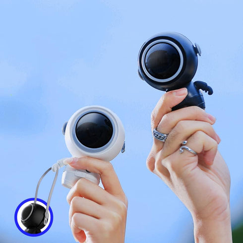Fantasee Astronaut Portable Fan, Handheld Neck Fan, 3 Speeds USB Rechargeable Mini Cooling Personal Fan for Kids Adults Home Office Indoor Outdoor...