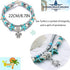 Zoestar Boho Starfish Turtle Anklet Ankle Bracelet Beaded Foot Accessories Double Layer Jewelry for Women(Silver/1Pc)...