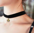 Ziper Cosplay Black Lolita Bell Choker Cat Gothic Collar...