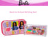 Innovative Designs Barbie Pencil Case Set with Stickers and Gel Pens for Kids, Molded with Zip Closure, Light Pink...