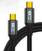 USB-C Cable, 6.6FT, 100W PD Fast Charging, 20Gbps Data Transfer, 8K Video Output, Compatible with iPhone 15, MacBooks, iPad, Galaxy, Pixel, and Mo...