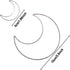 Metal Crafts Hoop (6 Inch 2 Inch)8 PCS Moon Shaped Dream Catcher Silver Macrame Creations Supplies for DIY Decor Wall Hanging Craft Project...