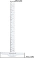 2Pcs Junior T-Square Plastic Transparent T-Ruler 30cm/ 12 Inch for Drafting & Art Framing...