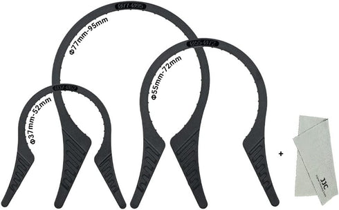 3 Packs Camera Lens Filter Wrench Kit, CPL UV ND Filter Removal Wrench Tool Set, Fit 37mm-52mm 55mm-72mm 77mm-95mm Lens Thread for Canon Nikon Son...