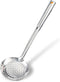 TENTA KITCHEN Dia 16CM Stainless Steel Skimmer/Slotted Spoon/Strainer Ladle With ABS Plastic Heat Resistant Handle...