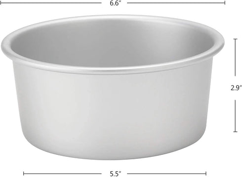 Beasea 6 Inch Round Cake Pan Set of 2, Nonstick Aluminum Alloy Cheesecake Pan with Removable Bottom for Oven Baking...