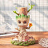 Groot Flower Pot with Hole, Planter Pot for Succulent, Air Plants, Pen Holder with Miniature Fairy Garden Sitting Groot (Flower Model)...