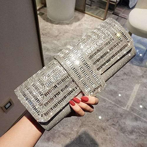 Labair Evening Bag and Clutches for Women Crystal Bag Sparkly Clutch Purse with Rhinestones Wedding Party formal Handbag....