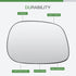 SCITOO Side View Mirror Glass Passenger Right Side Mirror Glass Fit For 2002-2004 For DODGE RAM W/O HEATED Chrome Convex Replacement Exterior Mirr...