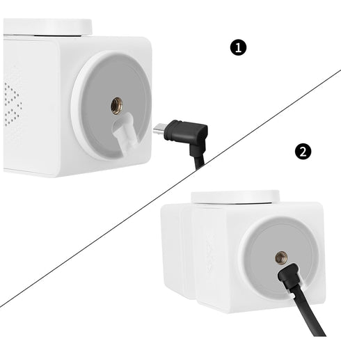 30FT/9M L-Shape Micro USB Extension Cable Compatible with WYZE Cam Pan V3, 90 Degree Extension Charging Cable Power Your WYZE Cam Pan V3 Continuou...