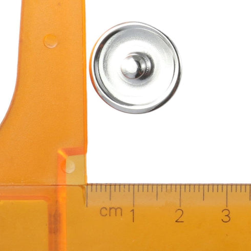 diyhub 100Pcs Hemmed Round Snap Button,18mm Base Trays Blank Press Button for DIY Jewelry Making...