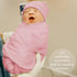 OWLOWLA Newborn Swaddle Set Stretch Wrap Swaddle Receiving Blanket for Baby Boy Girl(Blush-rm)...