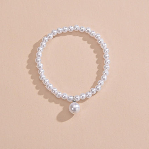 Boho Pearl Anklet Bracelet Handmade Pearl Ankle Bracelet Pearl Charm Foot Jewelry for Women...