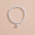Boho Pearl Anklet Bracelet Handmade Pearl Ankle Bracelet Pearl Charm Foot Jewelry for Women...