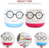 Indoor Planters 2pcs Planter Pot Eyeglasses Design Flower Pot Ceramic Nursery Floweprot Root Control Flower Container for Office Windowsill Outdoo...