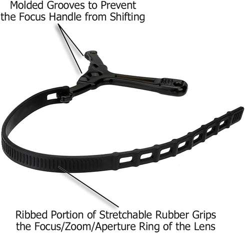 Fotodiox Follow Focus Handles, Kit of 3 - Black, Red, Clear...
