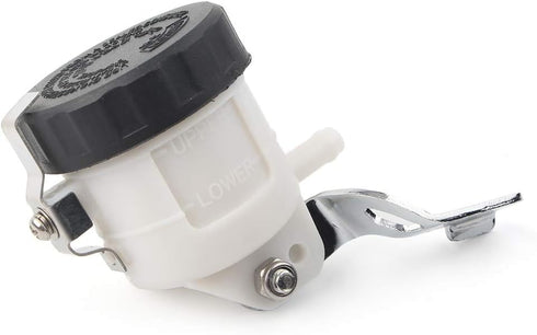 Motorcycle Front Brake Master Cylinder Brake Pump Tank Oil Cup Fluid Bottle Reservoir w/Bracket Aftermarket Part Compatible with for Suzuki GSXR 6...