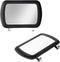 2PCS Car Sun Visor Vanity Mirror, Clip-on Rear View Sun-Shading Cosmetic Mirror with HD Glass, Auto Sun Visor Makeup Mirror, Universal Interior Ca...