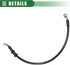 Motoforti Universal Brake Hose Motorcycle ATV Dirt Bike Motocross Braided Hydraulic Brake Line Oil Hose Pipeline, 40cm, Durable, Metal, Black Silv...
