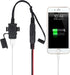 MP0609A 3.1Amp Car Motorcycle USB Port Kit, Waterproof Automatic Battery Charger SAE to USB Adapter Battery Monitor with Switch Control and LED In...