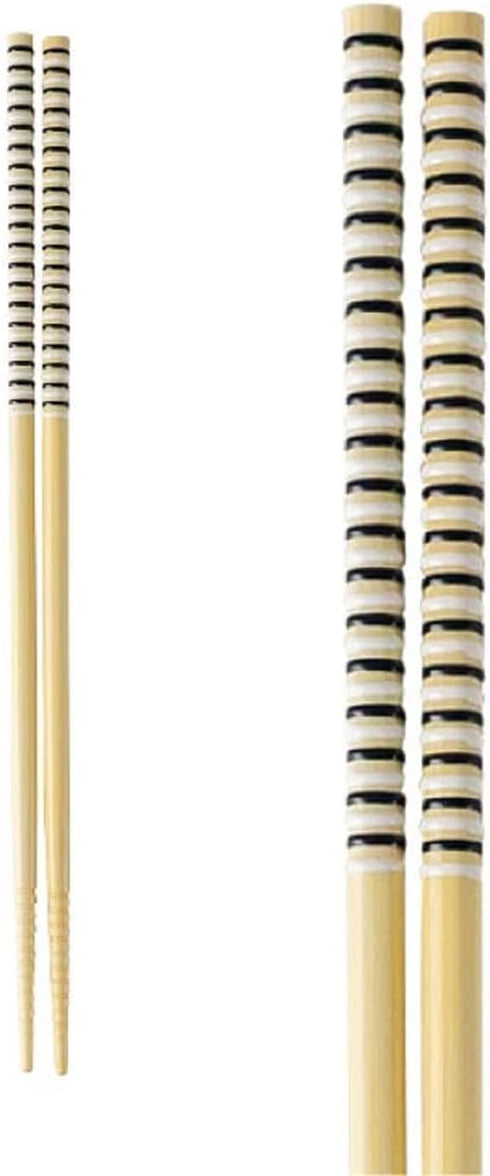 Asahi Koyo 2 Pairs Set Cooking Serving Long Chopsticks Dishwasher Safe 10.6 Inches Red and Black Made in Japan...